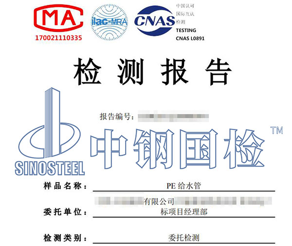 給水管檢測(cè)報(bào)告